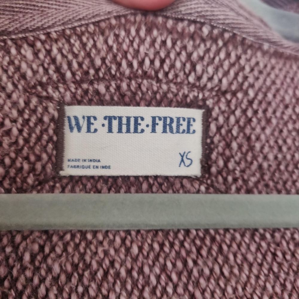 Free People We The Free Forever Yours Cardigan Womens XS Mauve Pink Cotton - Picture 7 of 10